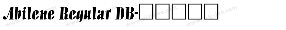 Abilene Regular DB字体转换